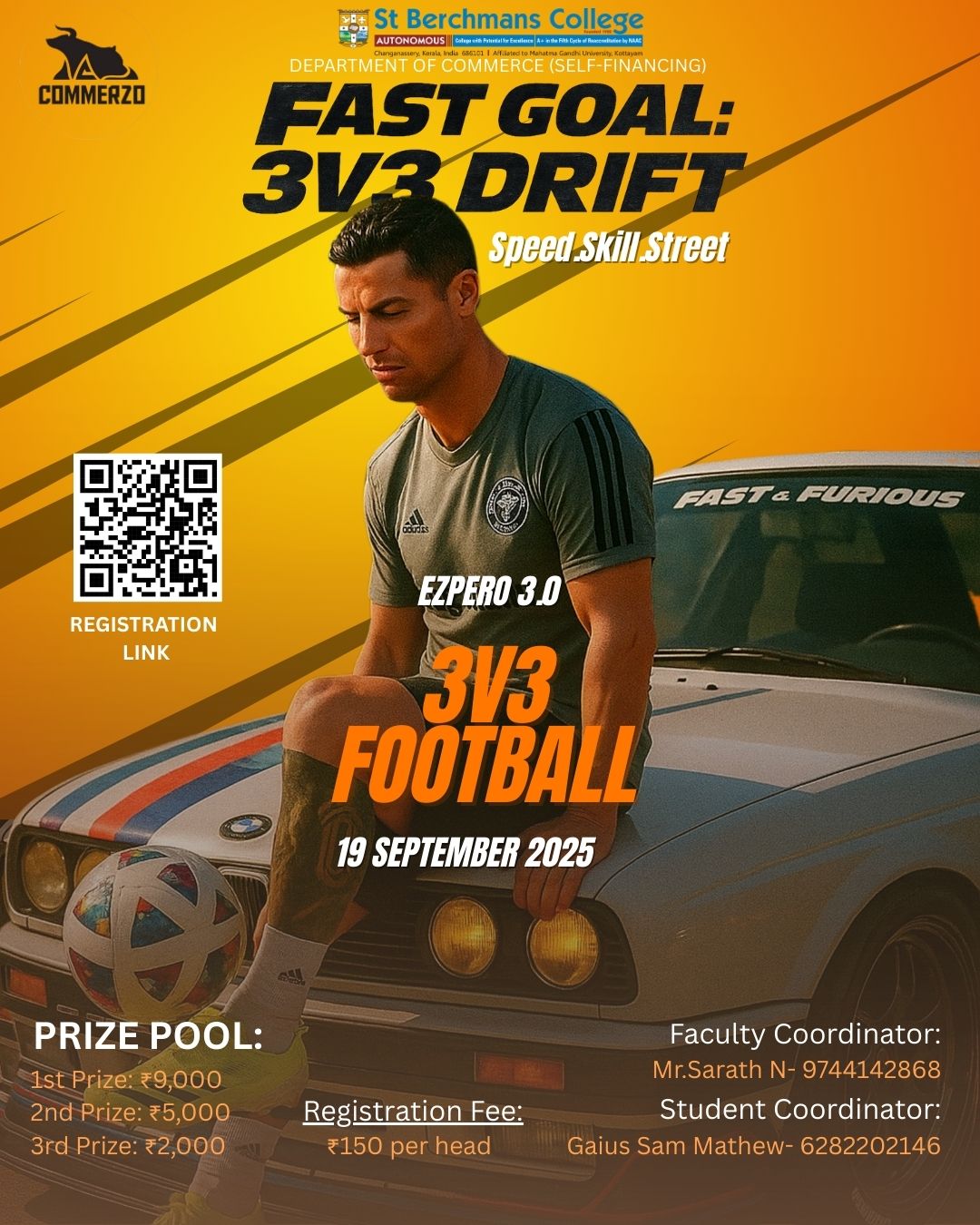 3v3 Football Poster